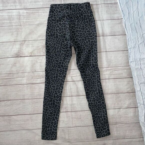 H&M divided women 4 cheetah print jeans gray/black - Picture 8 of 10